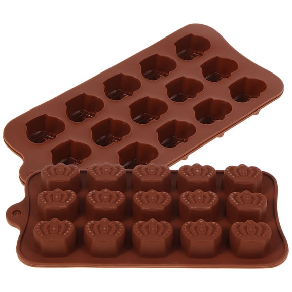 LOLIPPYY 2PCS Silicone Chocolate Molds for Candy Making, Design Baking Tools for Homemade Sweets