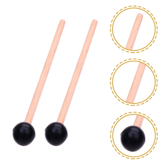 LOLIPPYY 2Pcs Multi Color Marimba Hammer Sticks for Tongue Drum and Xylophone