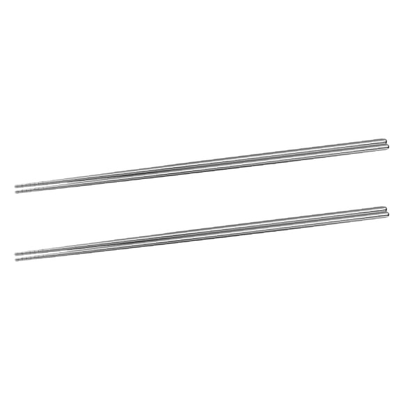 LOLIPPYY 2Pair Stainless Steel Cooking Chopsticks with Non Slip Grip for Frying and Sushi