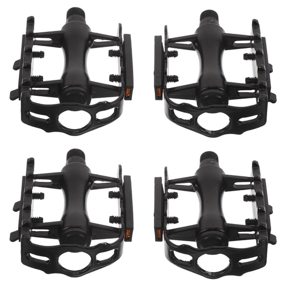 LOLIPPYY 2Pairs Aluminum Alloy Flat Pedals for Mountain Bike with Antislip Spikes and Smooth Rotation