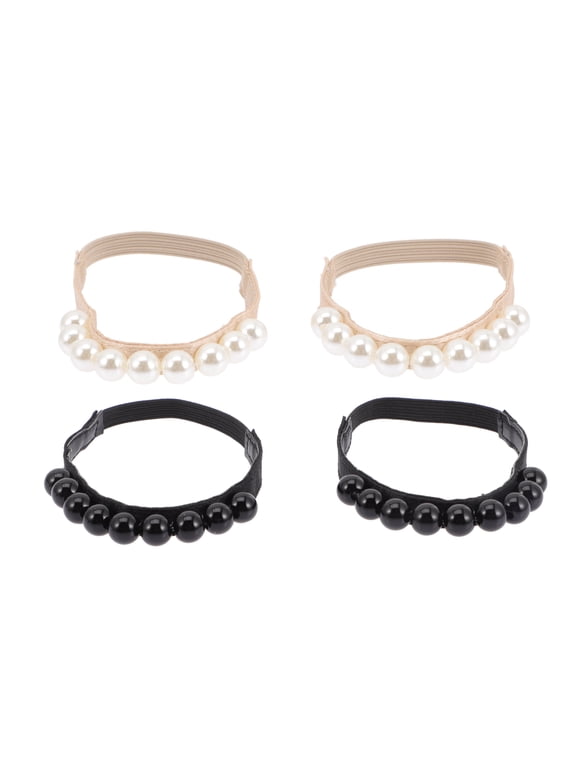 Detachable Ankle Straps for High Heels, Anti-Drop Design, PU Suede, Decorative, 2 Pairs Assorted Colors