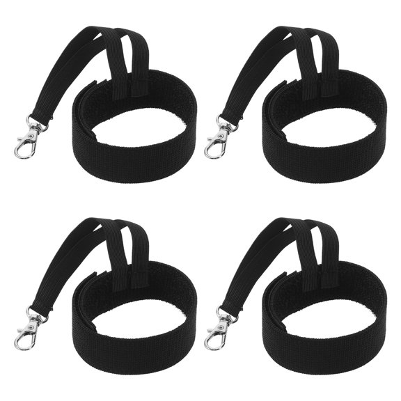 LOLIPPYY 2Pairs Black Ski Glove Wrist Straps with Nonslip Design for Outdoor Winter Sports Safety