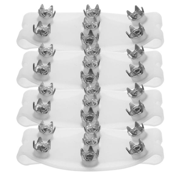 LOLIPPYY 2Pairs Boot Ice Cleats with 7-Tooth Spikes Lightweight Shoe Covers for Secure Traction on Snow
