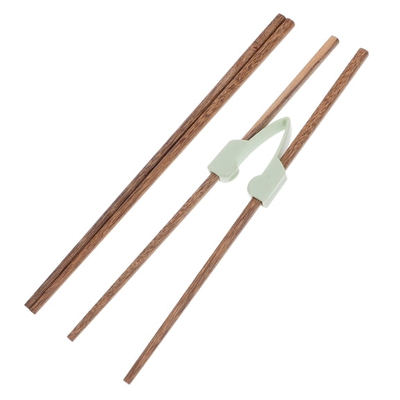LOLIPPYY Reusable Wooden Chopsticks for The Elderly, PP Material, Auto-Rebound, Elegant Design, 2Pairs