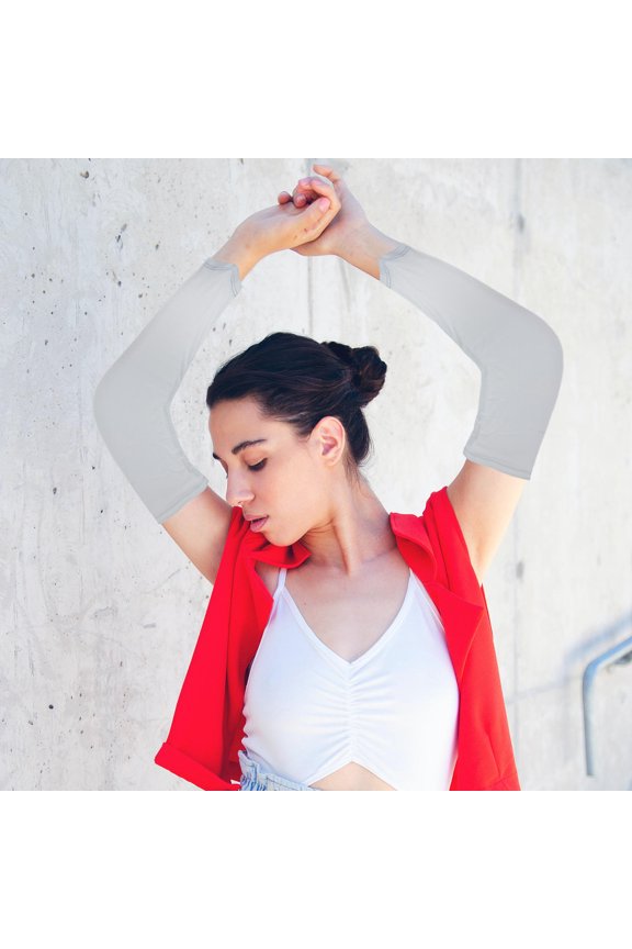 2Pairs Comfortable Arm Sleeves with Sunscreen Features Breathable Skin Friendly Outdoor Arm Protectors