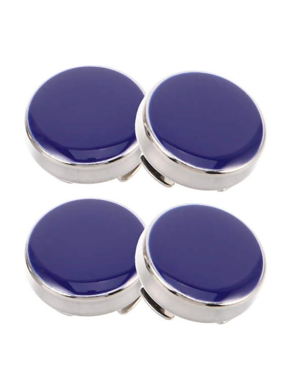 2Pairs Copper Metal Cuff Links Mens Set Blue Tuxedo Shirt Button Studs