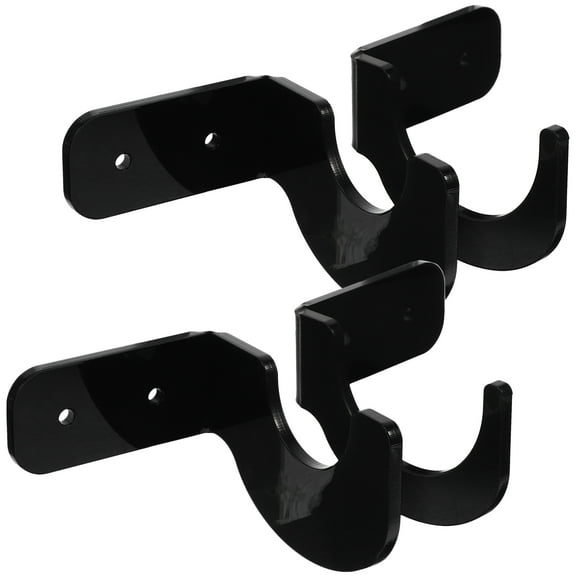 LOLIPPYY 2Pairs Decorative Bat Stand for Baseball Softball and Hockey Stick Display Black