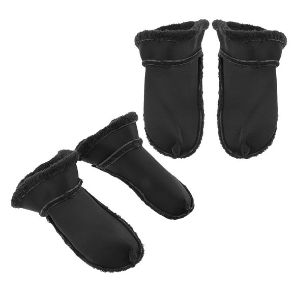 LOLIPPYY 2 Pairs Plush Furry Insoles Soft Warm Foot Warmers Removable Liner for Clogs and Shoes
