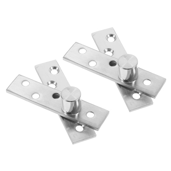 LOLIPPYY 2Pairs Hidden Pivot Hinge with Smooth 360 Degree Rotation Stainless Steel for Residential Doors