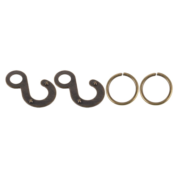 LOLIPPYY Cuckoo Clock Weight Hooks Black Metal for Smooth Pendulum Operation 2Pairs