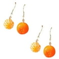 thumbnail image 1 of LOLIPPYY 2 Pairs Orange Resin Dangle Earrings Lightweight Comfortable Fashionable Ear Jewelry for Women, 1 of 8