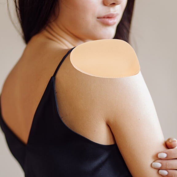 LOLIPPYY 2Pairs Shoulder Pads with Right Angle Design for Upright Shoulder Lines in Beige