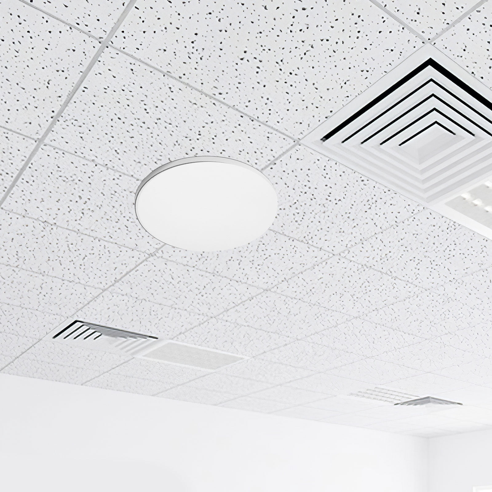 LOLIPPYY 2Pcs Acrylic Ceiling Light Cover Panel White Round Lampshade ...