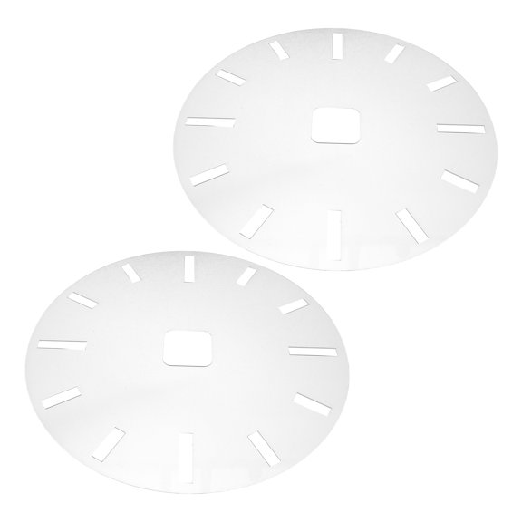 LOLIPPYY 2Pcs Acrylic Clock Face Stencil Template for DIY Clock Board Inlay and Woodworking Router Guide
