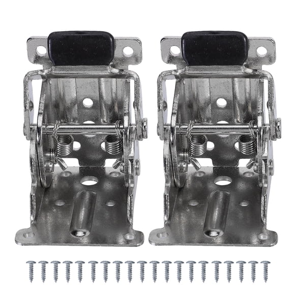 LOLIPPYY 2Pcs Adjustable Folding Table Legs Hinge Silver SPCC Folding Design for Small Home Space