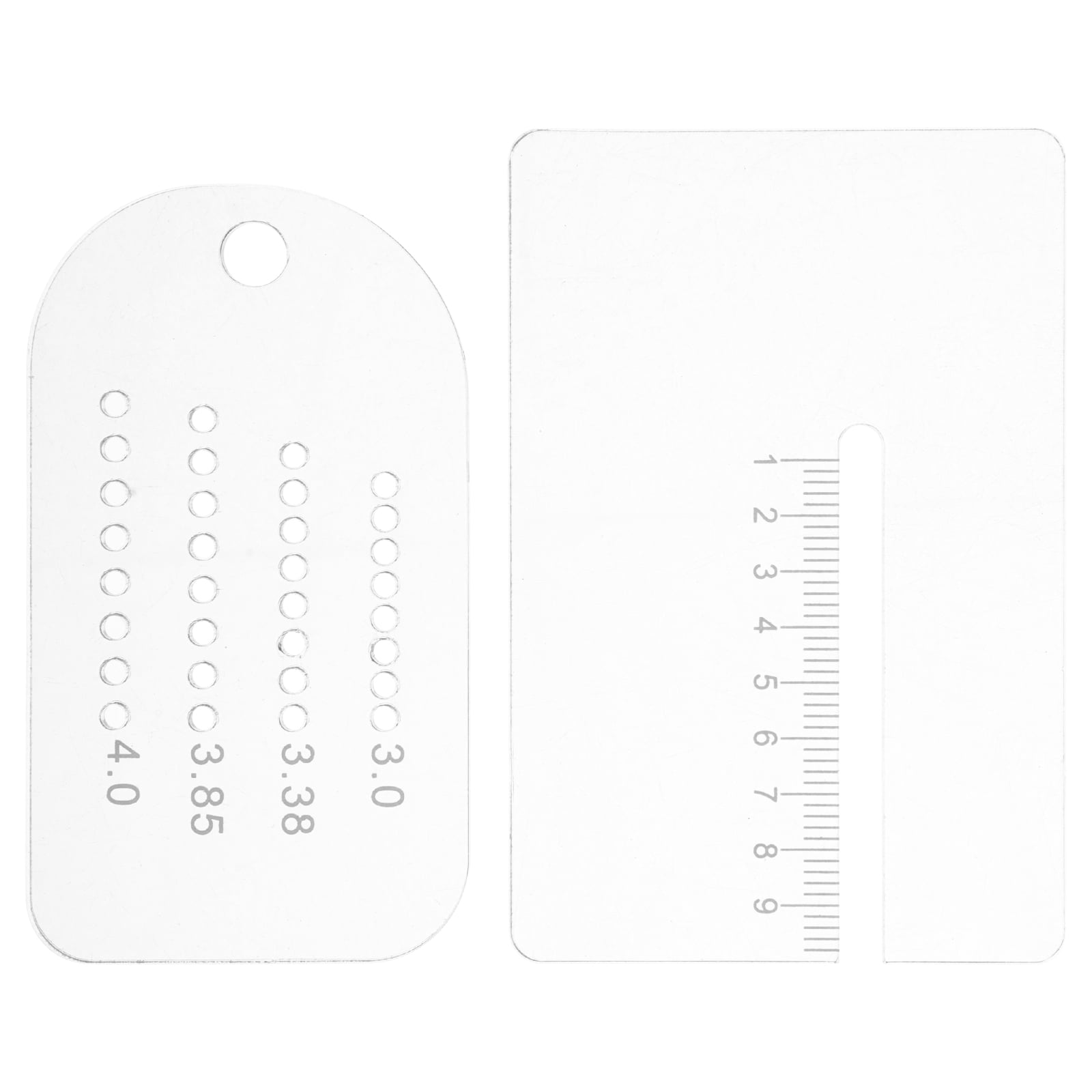 LOLIPPYY 2-Pack Adjustable Hole Positioning Rulers for Precise ...