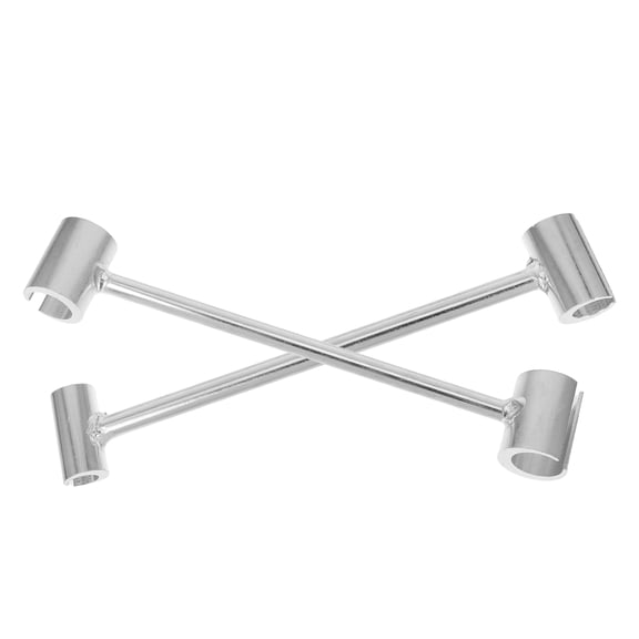 LOLIPPYY 2Pcs Adjustable Plated Silver Hinge Wrench for Accurate Door and Window Gap Adjustment Tool