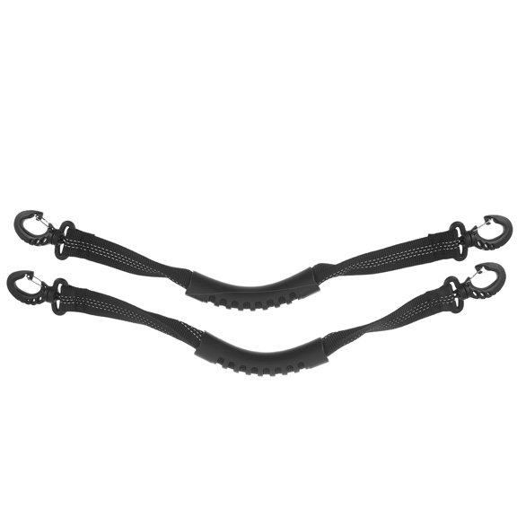 LOLIPPYY 2-Pack Adjustable Reflective Ski Boot Carry Handles Straps for Snowboard, Ice Skates, and Winter Sports Gear