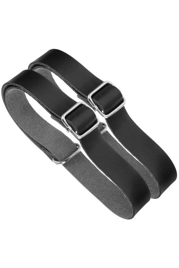 2-Pack Adjustable Black Sleeve Garters for Men, Shirt Sleeve Armbands for Formal Wear