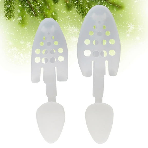 LOLIPPYY 2Pcs Adjustable Spring Shoe Support Plastic Shoe for Home Use White
