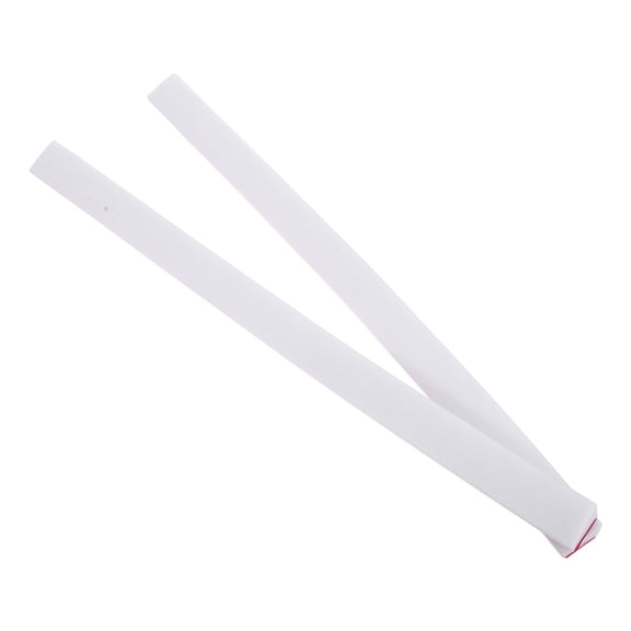 LOLIPPYY 2Pcs Adjustable White Silicone Door Threshold Strip with Water Retention and Antislip Features for Home