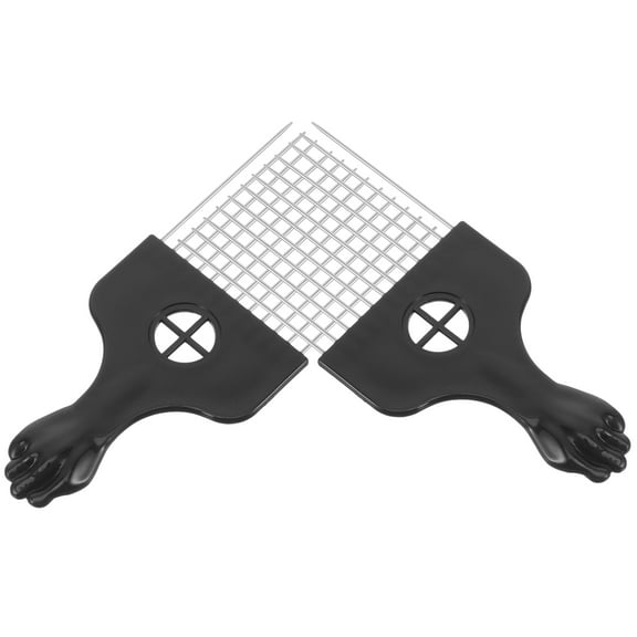 LOLIPPYY 2Pcs Afro Comb for Curly Hair Plastic and Metal Detangling Comb for Daily Use