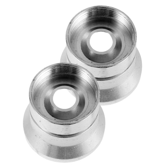 LOLIPPYY 2Pcs Aluminum Alloy Flashlight Reflector Cup Plated Silver for Accurate Beam Projection and Outdoor Use