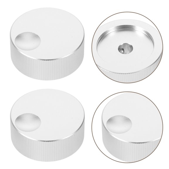 LOLIPPYY 2Pcs Aluminum Alloy Guitar Volume Control Knobs with Solid Structure and Precise Tuning