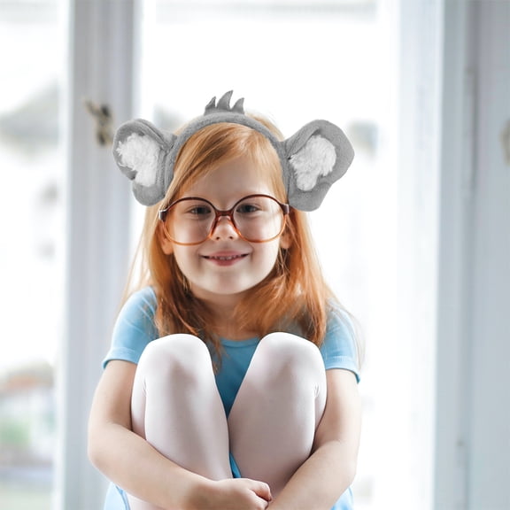 LOLIPPYY 2Pcs Animal Ear Headbands Koala Headbands with Flexible Hoop for Festive Looks