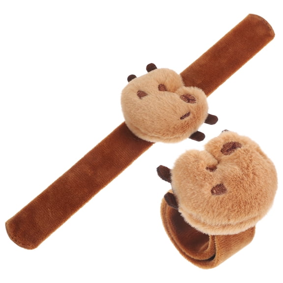 LOLIPPYY 2Pcs Animal Theme Slap Bands Plush Multi Teens Playful Toy Game Activities