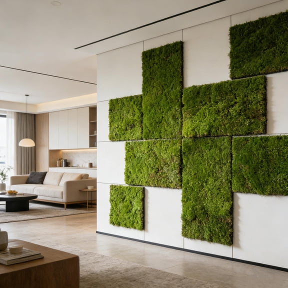 LOLIPPYY 2Pcs Artificial Moss Mat Green Simulation Moss Turf for Indoor Outdoor Decorative Plant Filler