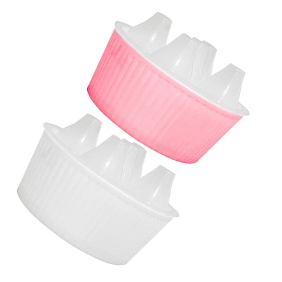 LOLIPPYY 2Pcs Assorted Color Hydroponic Pots for Tulip Hyacinth Daffodil with Easy Setup and Fivehole Structure