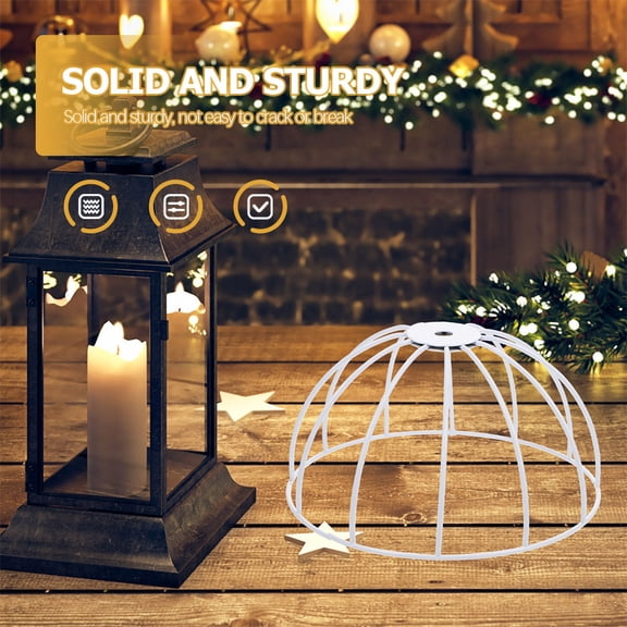 LOLIPPYY 2Pcs Assorted Color Lamp Shade Frames with Sturdy Iron for Ceiling Light and Chandelier