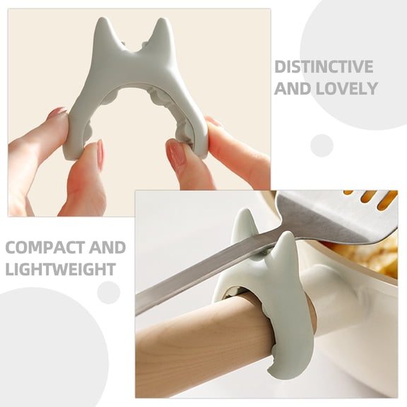 LOLIPPYY 2Pcs Assorted Color Silicone Pot Lid Lifter Spill Proof Boil Over Stopper for Home Kitchen