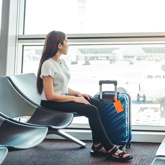 LOLIPPYY 2-Pack Assorted Color Travel Luggage Tags for Suitcases, Multipurpose Baggage Identifier Markers