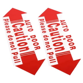 LOLIPPYY 2Pcs Automatic Door Sticker Red Warning Sticker for Car Door Open Indicator