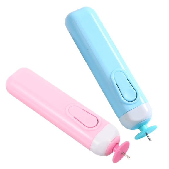 LOLIPPYY 2Pcs Automatic Electric Quilling Tool with Slotted Pen for Intricate Paper Craft and Decorations