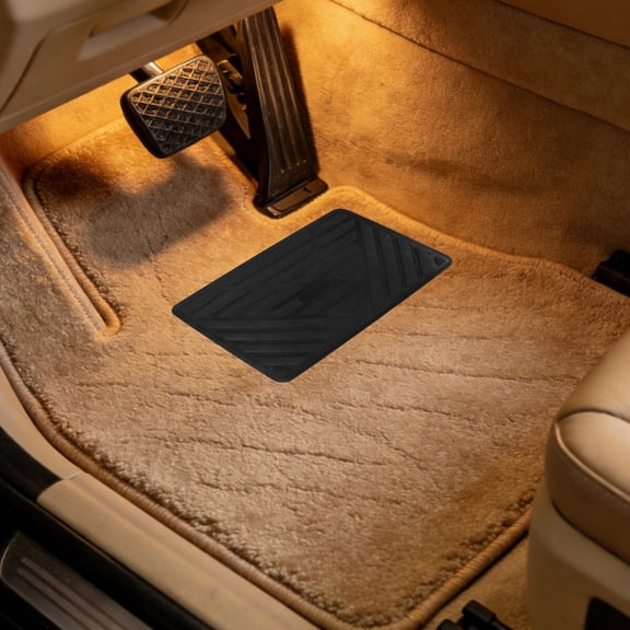 LOLIPPYY 2Pcs Automotive Carpet Repair Patch with Raised Edge for Car Floor Mat Reinforcement Black