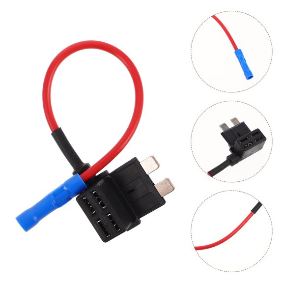 LOLIPPYY Medium Size Terminal Car Circuit Fuse Tap Set for Dash Cam 2 Pieces