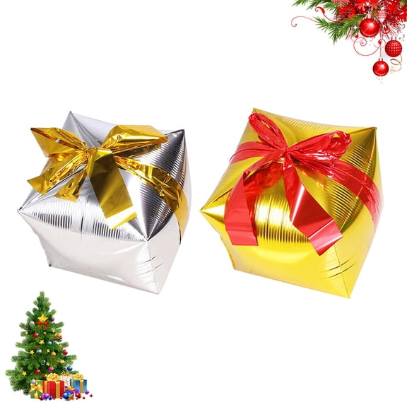 LOLIPPYY 2Pcs Balloon Table Decorations Aluminum Foil Balloons with Golden Silver for Family Friends