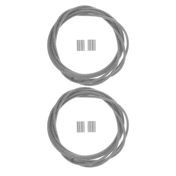 LOLIPPYY 2Pcs Basketball Hoop Net Stringing Cord with Stable Steel Wire for Parks and Outdoor Use