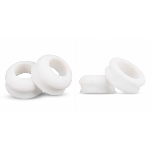 LOLIPPYY Knob Stacker Choke-Up Ring, White, Easy Grip, Compatible with Bats, 2Pcs