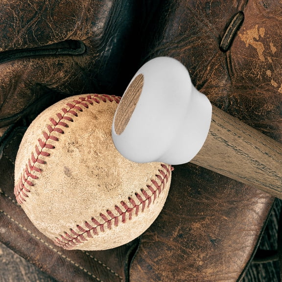 LOLIPPYY 2Pcs Bat Knob Stacker White Easy Grip Adjustment for Baseball and Softball Bat Handles