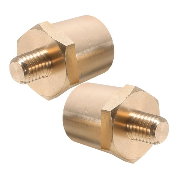 LOLIPPYY 2Pcs Battery Post Terminal Reducers Brass Golden for Car Battery Side Post Connection