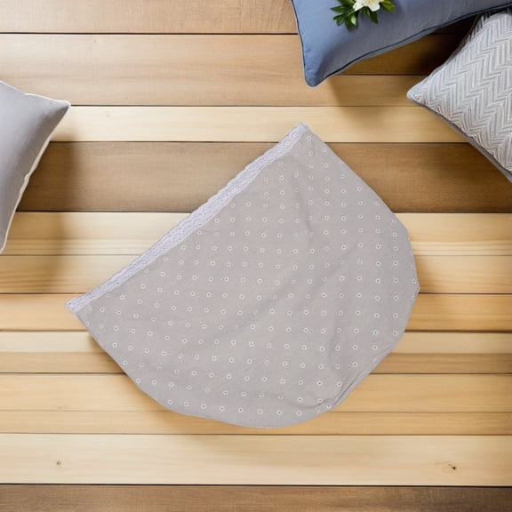 LOLIPPYY 2Pcs Beige Fabric Basket Liners Washable Laundry Basket Inserts Suitable for Picnic and Storage Baskets