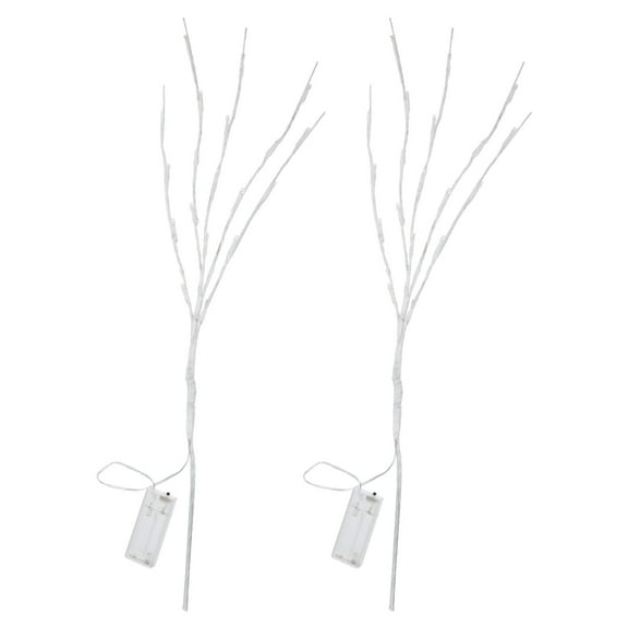 LOLIPPYY 2Pcs Birch Branches LED Light Creative Vase Branches Light Unique Scene Light Decor