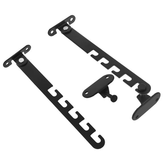 LOLIPPYY 2Pcs Black Adjustable Window Security Lock for Sliding and Vertical Window Protection