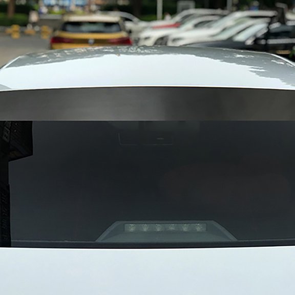 LOLIPPYY 2Pcs Black Automotive Sunshade Sticker for Front and Rear Windshield with Easy Installation