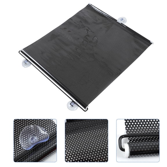 LOLIPPYY 2Pcs Black Balcony Shades for Apartments Privacy Protection Pvc Simple Design for Indoor Use