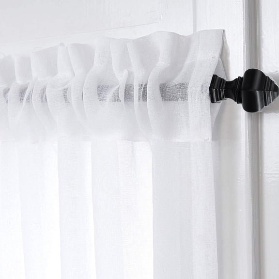 LOLIPPYY 2Pcs Black Curtain Rod Final Decorative Accessories Easy Installation ABS Material